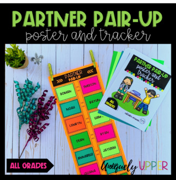 Preview of Classroom Management: Partner Pair-Up Poster
