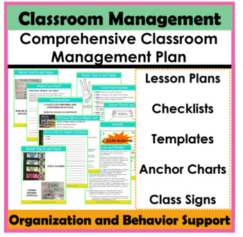 Preview of Classroom Management Plan with Templates