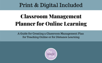 Preview of Classroom Management Planner for Online Learning