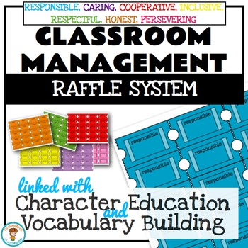 Preview of Classroom Management Raffle System. Character Education. Positive Reinforcement