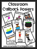 Classroom Callback Posters