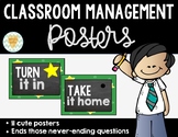 Classroom Management Posters to Answer Kids' Never-Ending 