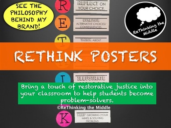 Preview of Classroom Management- ReThink Posters
