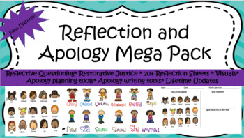 Preview of Classroom Management: Reflection Sheet and Apology MEGA Bundle!!