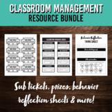 Classroom Management Resource Bundle with Posters, Sub Tic