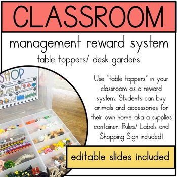 Preview of Classroom Management Reward System- Editable