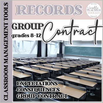Preview of Classroom Management: Rules, Consequences, Group Contract for H.S. FREEBIE