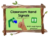 Classroom Management / Self-Assessment Hand Signal Signs w
