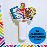 Classroom Management Signs - Hand-held Signs