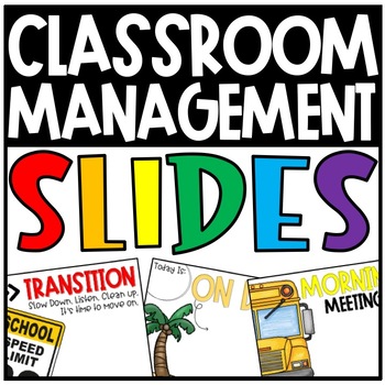 Preview of Classroom Management Slides {For PowerPoint and Google}