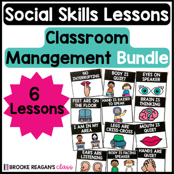 Preview of Classroom Management Social Skill Lessons- Social Skills Activities