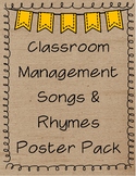Classroom Management Songs & Rhymes Poster Pack