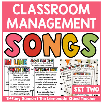 Preview of Classroom Management Songs and Chants Set 2
