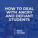 Classroom Management Strategies | Angry and Defiant | Beha