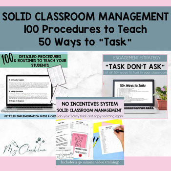 Preview of Classroom Management System with 100 Detailed Procedures and 50 Ways to Task