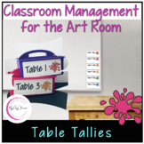 Classroom Management | Table Tallies for the Art Room