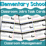 classroom jobs task cards, classroom rules and expectation