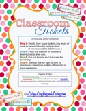 Classroom Management Ticket System
