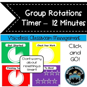 Daily Centers Classroom Management Timer 12 Minutes | TpT