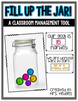 Preview of Classroom Management Tool: Fill Up the Marble Jar