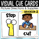 Classroom Management - Visual Cue Cards for Following Dire