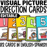 Classroom Management Visual Directions Cards for Visual In