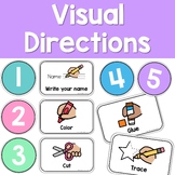 Visual Activity Directions for Pre-K, TK, and Kindergarten