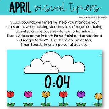 Bedst mund Email Classroom Management Visual Timers APRIL | Time Management Digital Resource