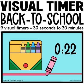 Preview of Classroom Management Visual Timers BACK TO SCHOOL | Management Digital Resource