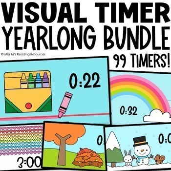 Preview of Classroom Management Visual Timers BUNDLE Digital Resource for Time Management