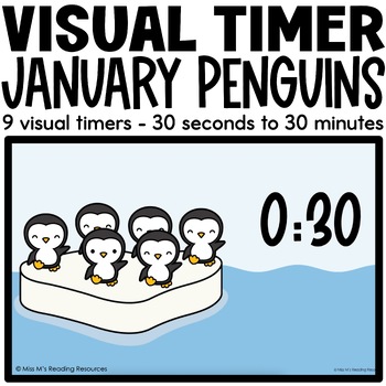 Preview of Classroom Management Visual Timers JANUARY | Time Management Digital Resource