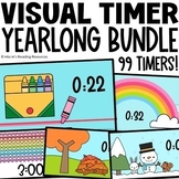 Classroom Management Visual Timers Yearlong GROWING Bundle