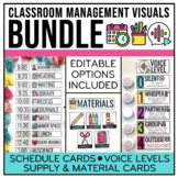 Classroom Management Visuals | Schedule Cards | Supply Car