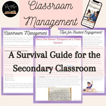 Preview of Classroom Management and Behavior Guide | High School | Includes Bonus Forms