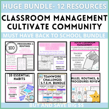 Preview of Classroom Management and Community Builder Bundle
