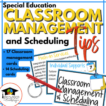 Preview of Classroom Management and Scheduling Tips for Special Education Teachers