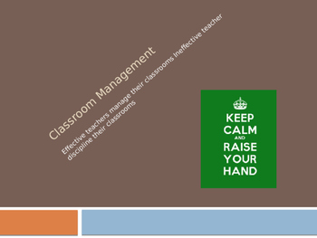 Preview of Classroom Management by Harry Wong Powerpoint