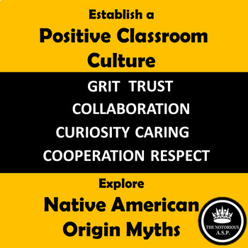 Preview of Native American Origin Creation Myths: How to Create Positive Classroom Culture