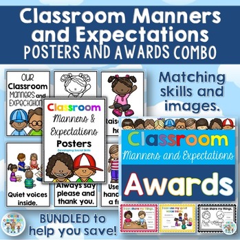 Preview of Classroom Manners and Classroom Awards BUNDLE
