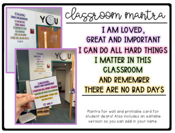 Preview of Classroom Mantra