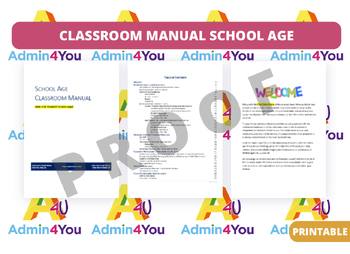 Preview of Classroom Manual for School Age