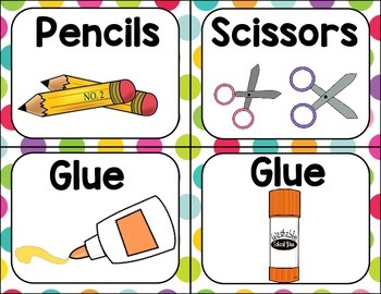 Classroom Material Labels by Locked into Literacy