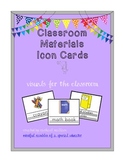 Classroom Materials Visual Cards