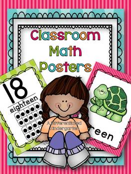 Preview of Classroom Math Posters From A Differentiated Kindergarten