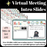 Classroom Meetings Slides with Daily Question and Timers
