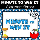 Classroom Minute to Win It Games