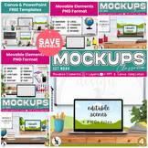 Classroom Mockup Movable Elements PNG and Canva Templates 