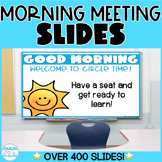 Morning Meeting Editable Slides & Activities & Calendar | 