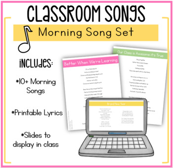 Preview of Classroom Morning Songs | Classroom Community Songs (GROWING!)