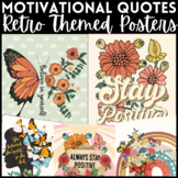 Classroom Motivation Posters - Positive Affirmations Retro Themed